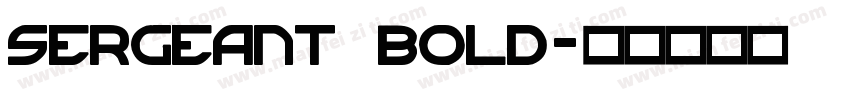 Sergeant Bold字体转换